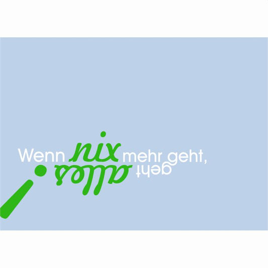 Postkarte "Nix Alles"