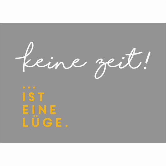 Postkarte "Keine Zeit"