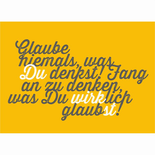 Postkarte "Du wirkst"