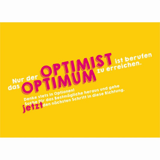 Postkarte "Optimist"