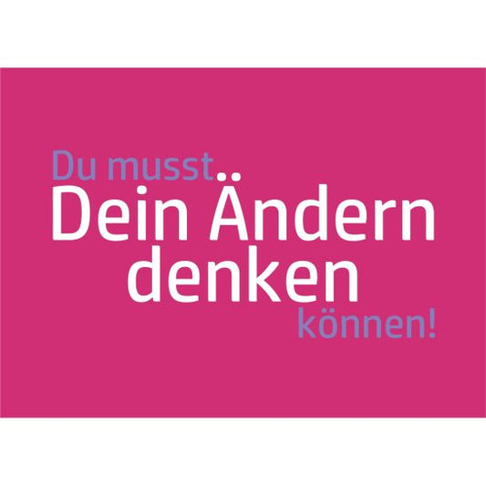 Postkarte "Dein Ändern denken können"