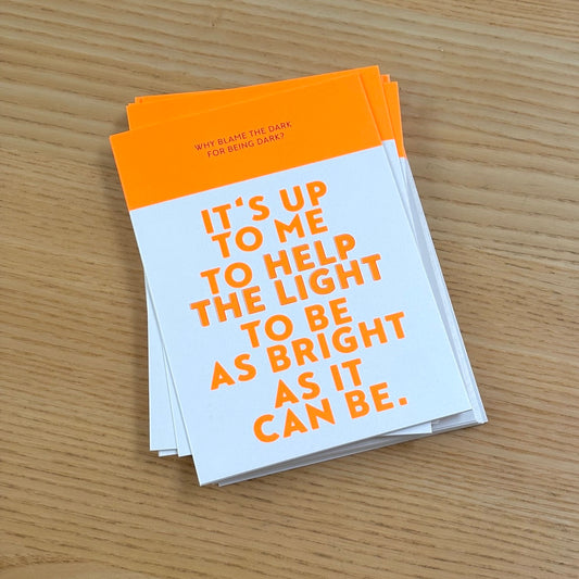 Postkarte: Help the light