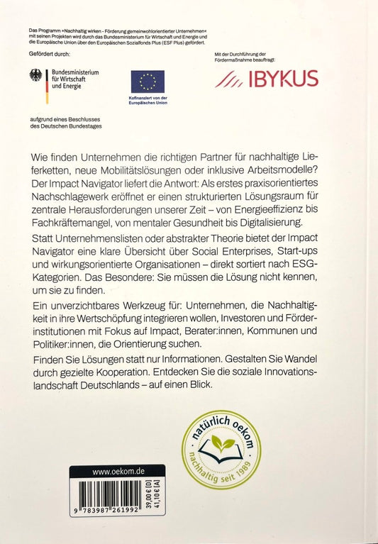 Impact Navigator - Der Branchenkompass für soziale Innovationen in Klimaschutz und Gesellschaft.