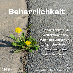 Inspirations-Karte Beharrlichkeit
